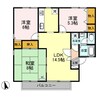篠ノ井線/松本駅 バス:10分:停歩15分 2階 築31年 3LDKの間取り