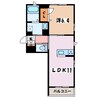 大糸線/島内駅 徒歩10分 3階 築7年 1LDKの間取り