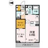 篠ノ井線/松本駅 徒歩17分 1階 築6年 1LDKの間取り