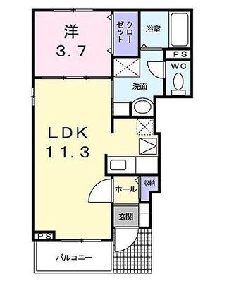 間取図 大糸線/北松本駅 徒歩12分 1階 築13年