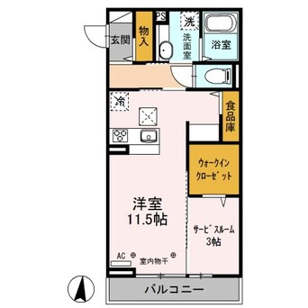 間取図 篠ノ井線/南松本駅 徒歩26分 1階 築6年