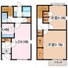 篠ノ井線/平田駅 徒歩19分 1-2階 築20年 2LDKの間取り