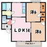 アルピコ交通上高地線/信濃荒井駅 徒歩17分 1階 築32年 2LDKの間取り