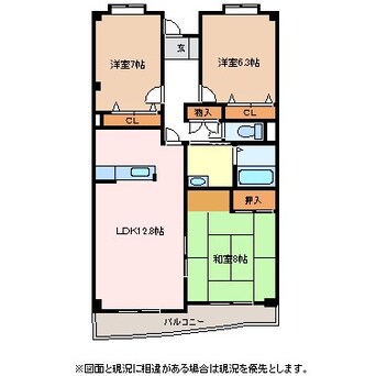 間取図 大糸線/北松本駅 徒歩13分 2階 築25年