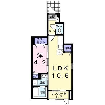 間取図 アルピコ交通上高地線/信濃荒井駅 徒歩14分 1階 築5年