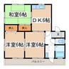 篠ノ井線/松本駅 徒歩18分 2階 築24年 3DKの間取り