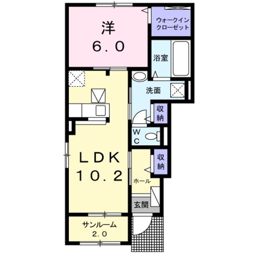 間取図 篠ノ井線/松本駅 徒歩32分 1階 築5年