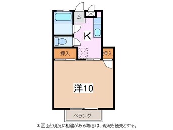 間取図 大糸線/島内駅 徒歩13分 2階 築29年