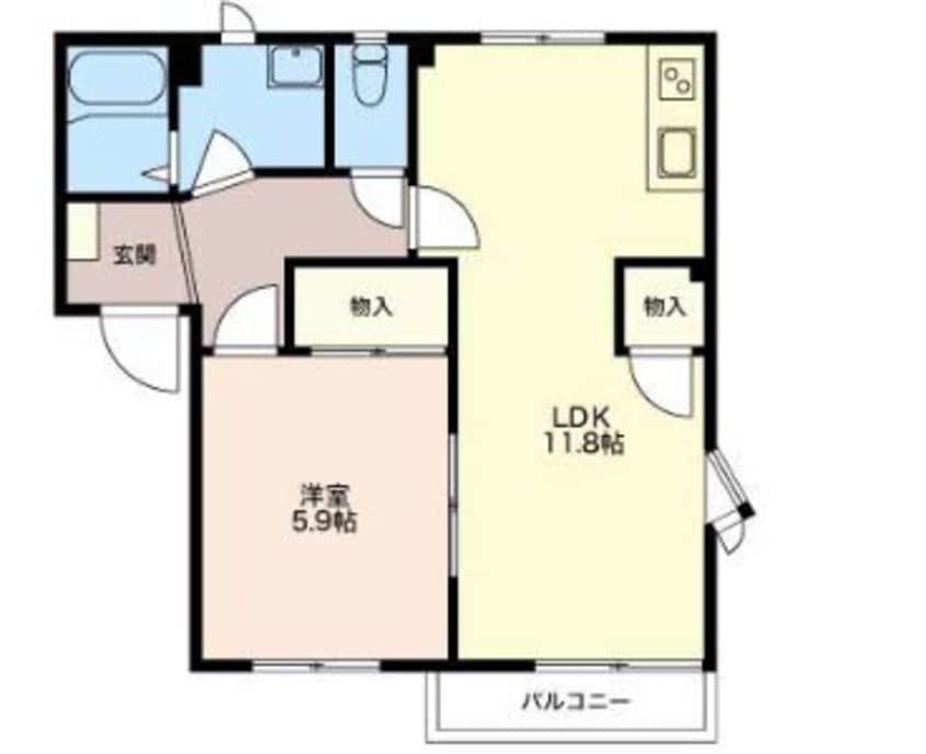 間取図 フレグランス ウィンドＡ