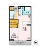 篠ノ井線/南松本駅 徒歩31分 3階 築6年 1LDKの間取り