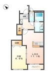 篠ノ井線/平田駅 徒歩10分 1階 築6年 1LDKの間取り