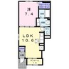 篠ノ井線/松本駅 バス:26分:停歩9分 1階 築6年 1LDKの間取り