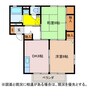 篠ノ井線/松本駅 バス:10分:停歩8分 1階 築28年 2DKの間取り