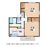 篠ノ井線/松本駅 バス:15分:停歩2分 1階 築28年 2DKの間取り