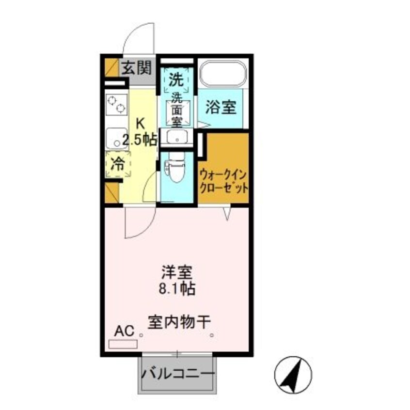 間取図 アルピコ交通上高地線/大庭駅 徒歩13分 1階 築5年