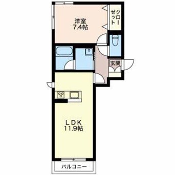 間取図 篠ノ井線/南松本駅 徒歩8分 2階 築4年