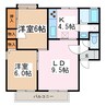篠ノ井線/松本駅 徒歩33分 2階 築32年 2LDKの間取り