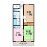 篠ノ井線/村井駅 徒歩13分 1階 築27年 2DKの間取り