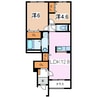 Villa Koshin 2LDKの間取り