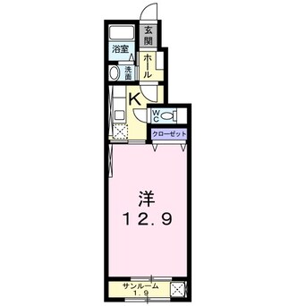 間取図 大糸線/北松本駅 徒歩51分 1階 築3年