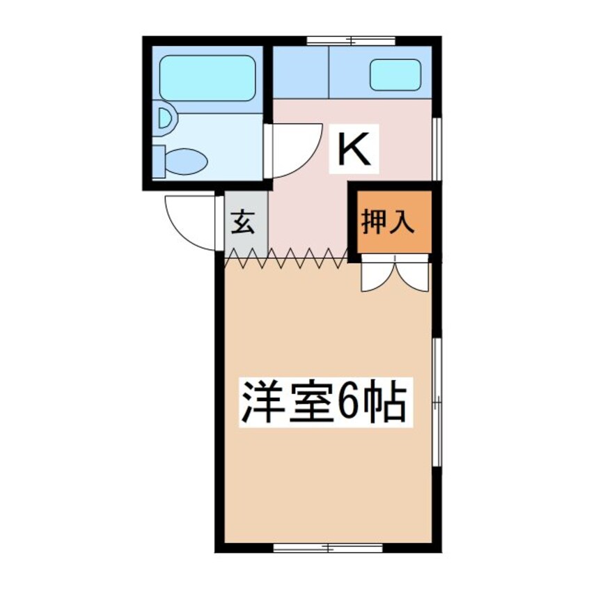 間取図 大糸線/北松本駅 徒歩13分 3階 築37年