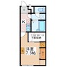 篠ノ井線/松本駅 バス:7分:停歩15分 1階 築23年 1Kの間取り