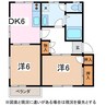 篠ノ井線/松本駅 バス:10分:停歩12分 2階 築31年 2DKの間取り
