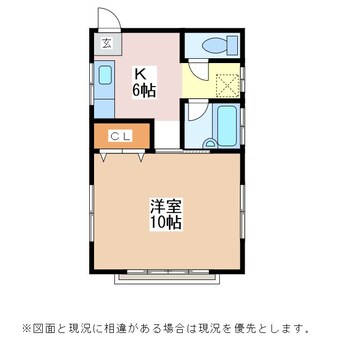 間取図 大糸線/北松本駅 徒歩46分 2階 築27年