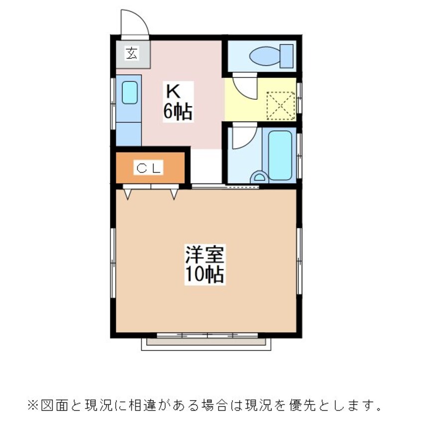 間取図 大糸線/北松本駅 徒歩46分 2階 築27年