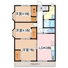 大糸線/北松本駅 徒歩7分 2階 築23年 3LDKの間取り