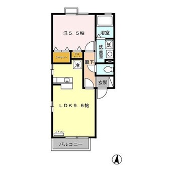 間取図 篠ノ井線/松本駅 バス15分入山辺線＿01＿on　上金井下車:停歩4分 1階 築18年