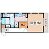 カリーナレジデンス 1Kの間取り