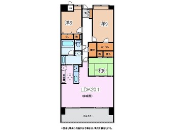 間取図 アルピコ交通上高地線/渚駅 徒歩6分 13階 築15年