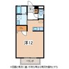 シャンブルクレールB 1Rの間取り