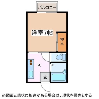 間取図 アルピコ交通上高地線/西松本駅 徒歩18分 2階 築38年