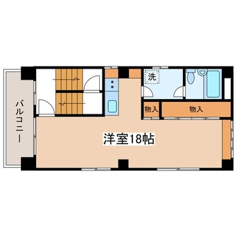 間取図 篠ノ井線/松本駅 徒歩3分 4階 築43年