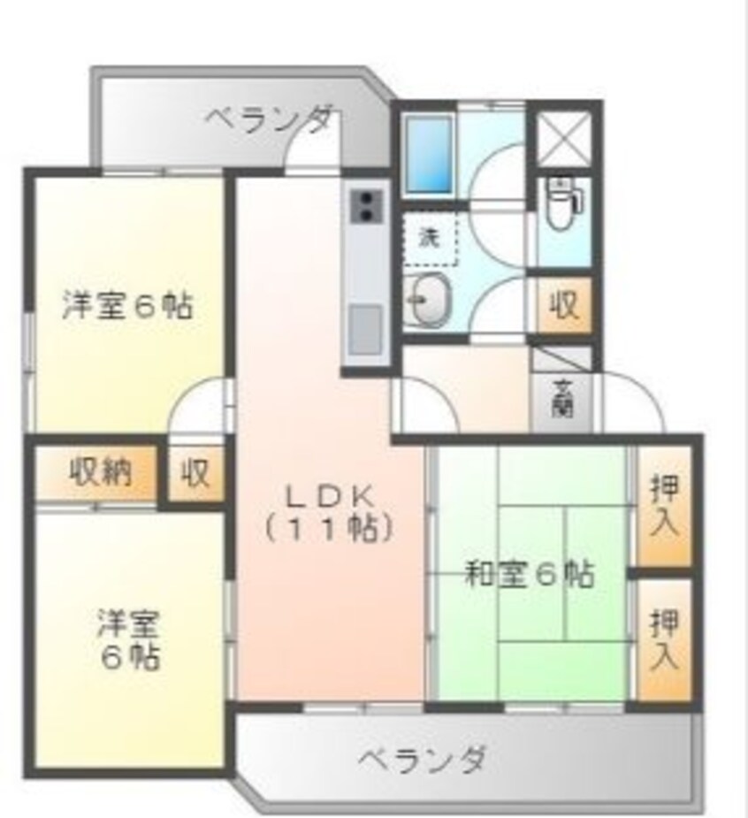 間取図 アメニティ小林