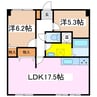 篠ノ井線/平田駅 徒歩9分 4階 築31年 2LDKの間取り