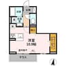 ラピスラズリ 1Rの間取り