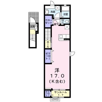 間取図 アルピコ交通上高地線/松本駅 徒歩49分 2階 築3年