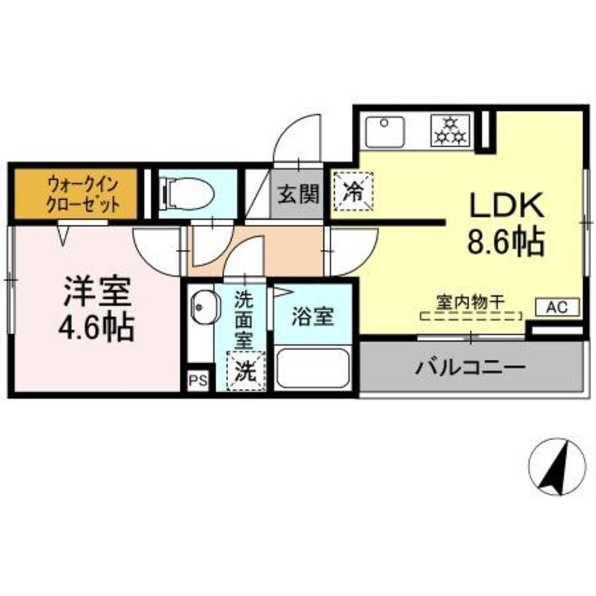 間取図 大糸線/松本駅 徒歩9分 2階 1年未満