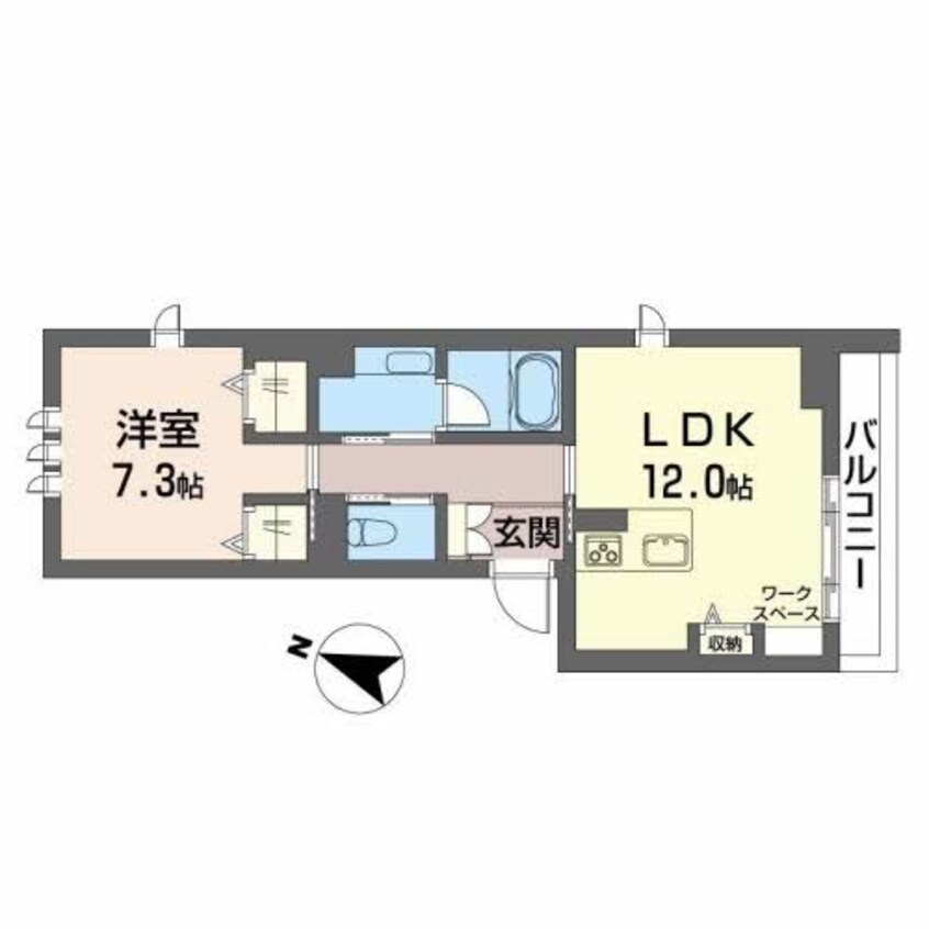 間取図 大糸線/島内駅 徒歩2分 2階 建築中