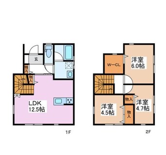 間取図 篠ノ井線/村井駅 徒歩12分 1階 築2年