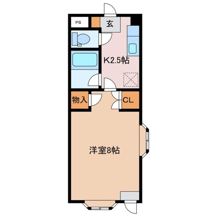 間取図 篠ノ井線/松本駅 徒歩43分 1階 築35年