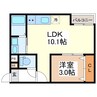 Jack yokota　I 1LDKの間取り