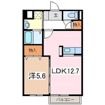 間取図 アルピコ交通上高地線/新村駅 徒歩37分 1階 築13年