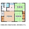 篠ノ井線/松本駅 バス:15分:停歩2分 1階 築40年 3Kの間取り