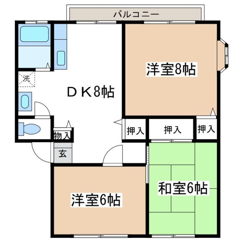 間取図 サンライフ松原