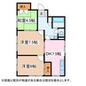 篠ノ井線/平田駅 徒歩24分 2階 築38年 3DKの間取り