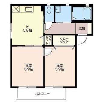 間取り図 メゾンフィオーレA